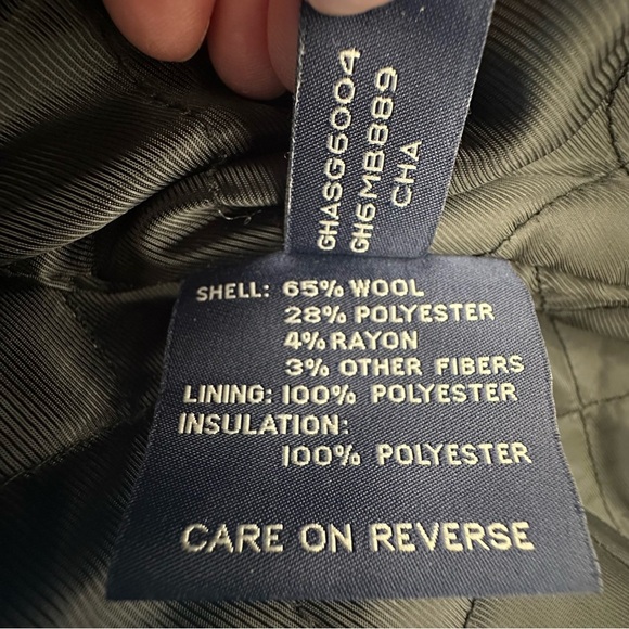 GH BASS CO Men’s Jacket Coat Dark Gray Wool Blend Heavy Warm Size SMALL - Picture 12 of 15